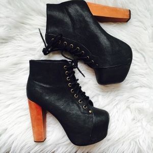 Jeffery Campbell Black Lita Boot